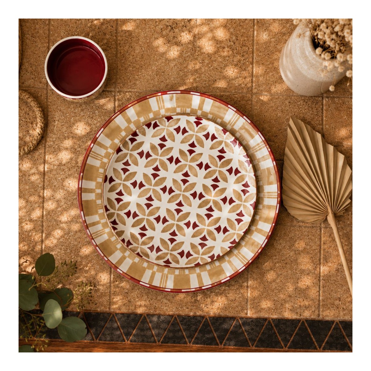 Lot de 6 petites assiettes, SABELA