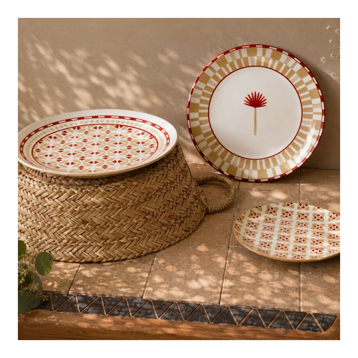 Lot de 6 petites assiettes, SABELA