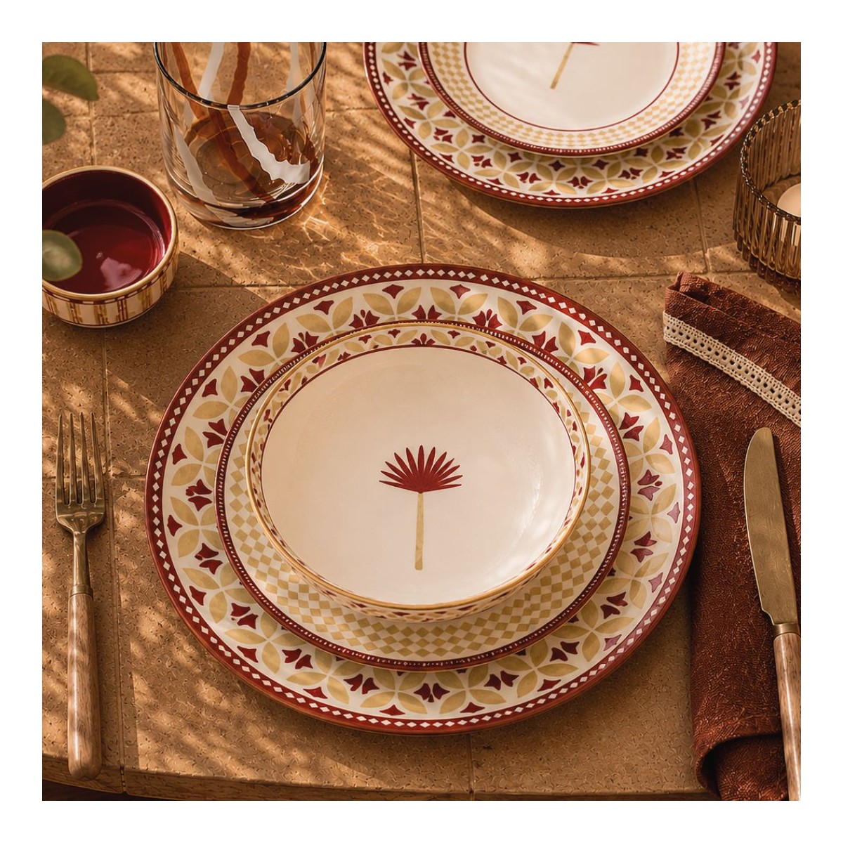 Lot de 6 assiettes creuses, SABELA