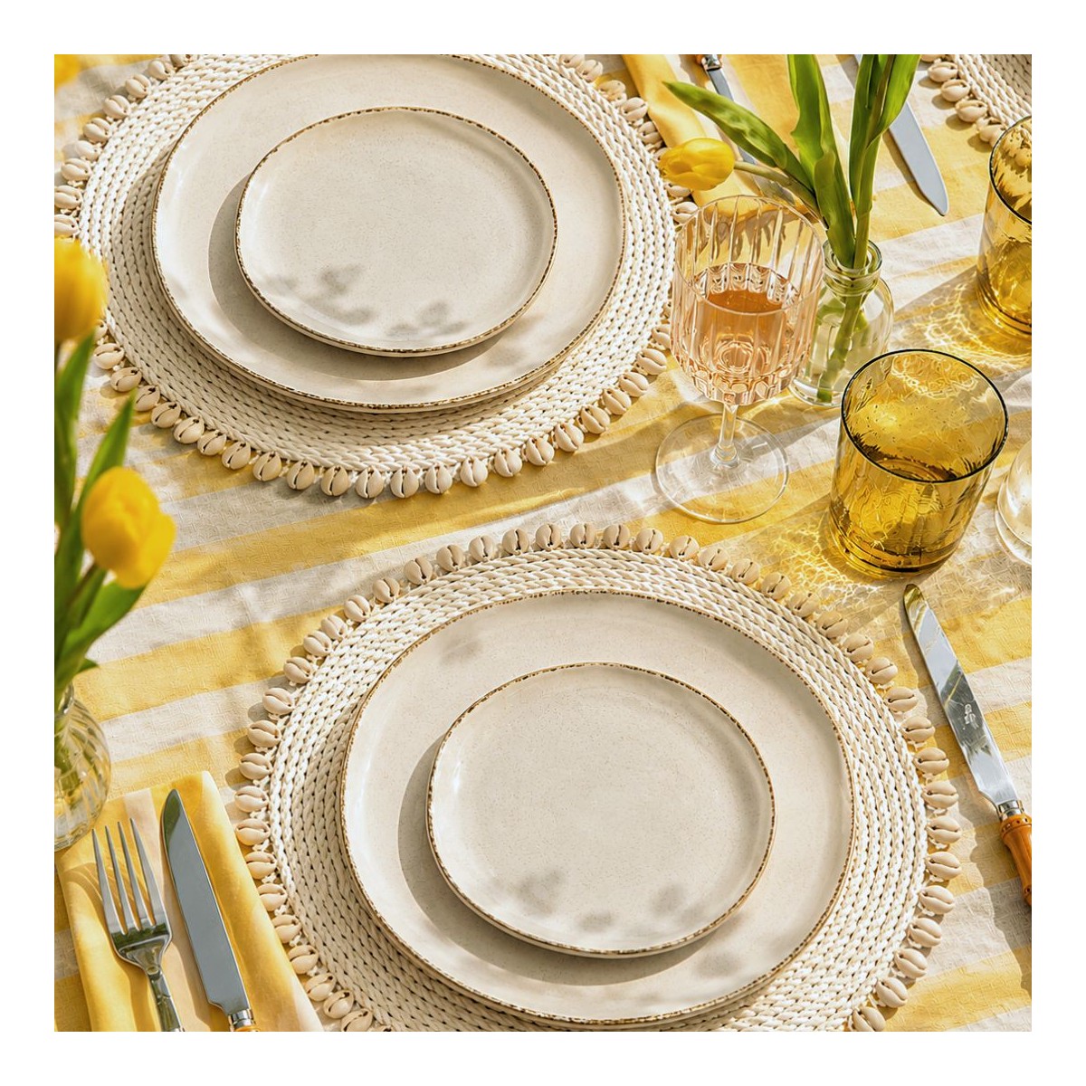 Service de table 32 pièces, COTON
