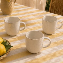 Lot de 6 mugs, COTON