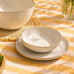 Lot de 6 assiettes creuses, COTON