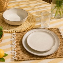 Lot de 6 petites assiettes, COTON