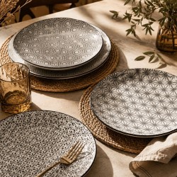 Lot de 6 assiettes à dessert, design 2, KOMAE
