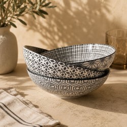 Lot de 6 assiettes creuses, KOMAE