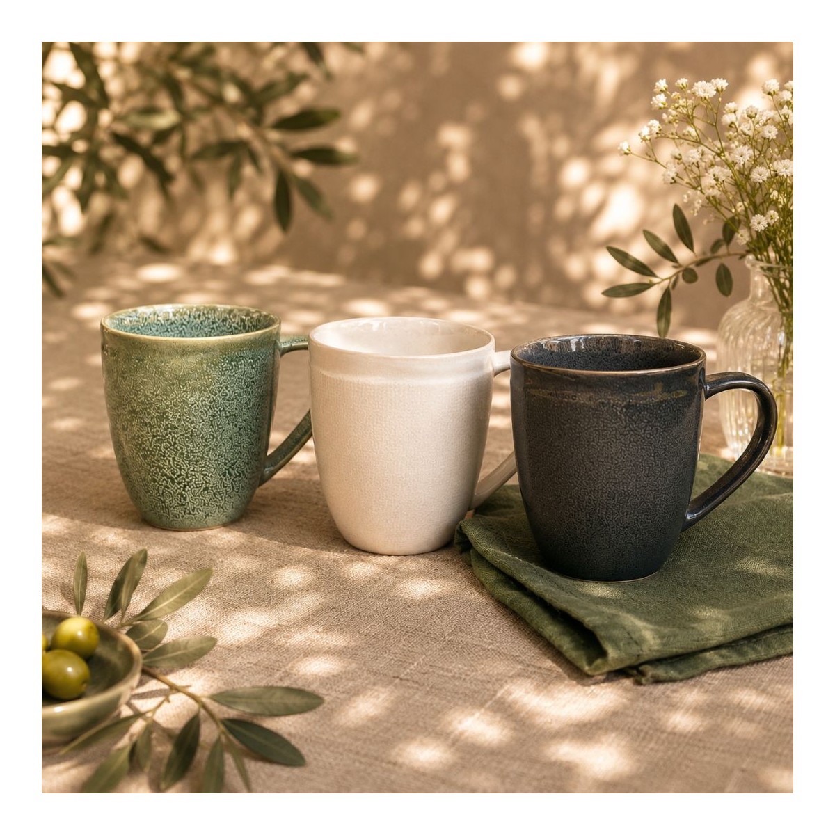 Lot de 6 mugs, MILA