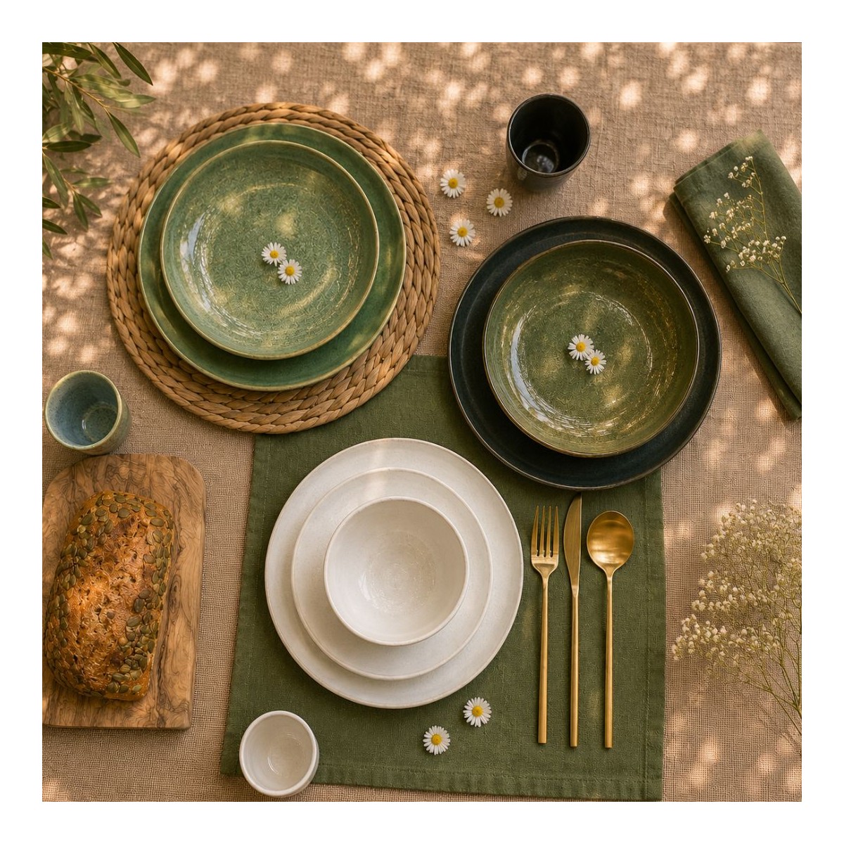 Lot de 6 assiettes creuses, MILA