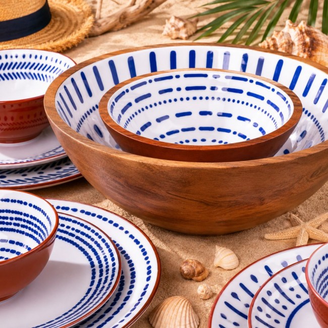 Set de 2 saladiers + couverts, SANTORIN