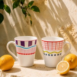 Lot de 6 mugs, RELAX SUNSET
