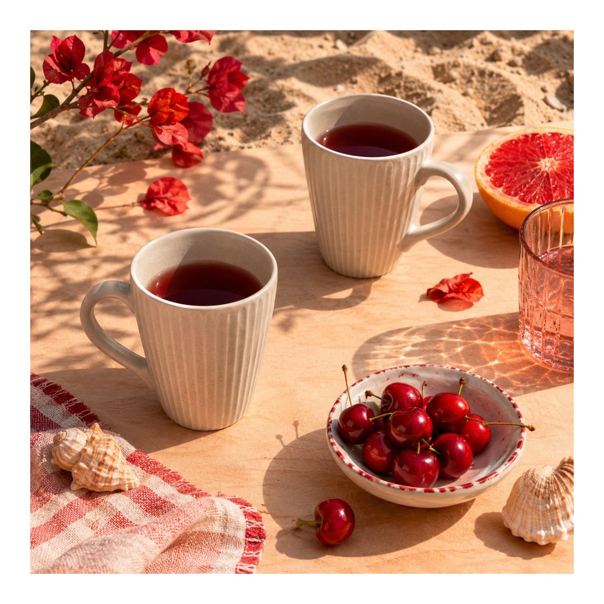 Lot de 6 mugs, design 1, SUGAR
