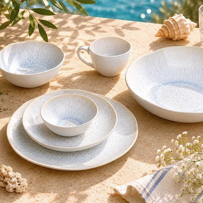 Lot de 6 assiettes creuses, NUAGE