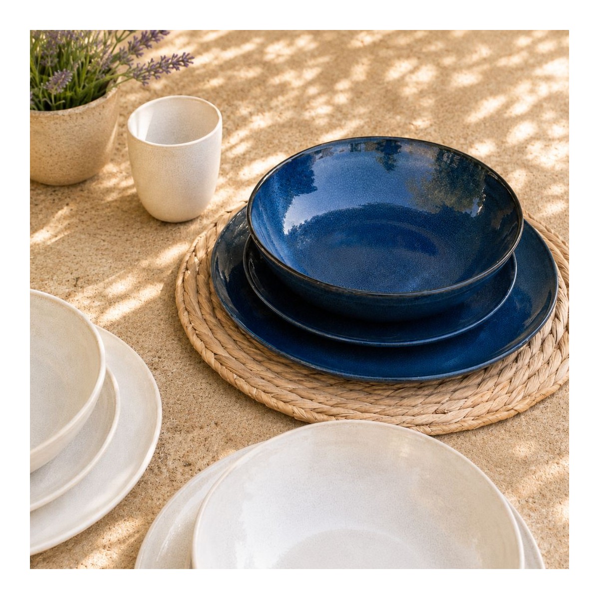 Lot de 6 assiettes à dessert, OIA