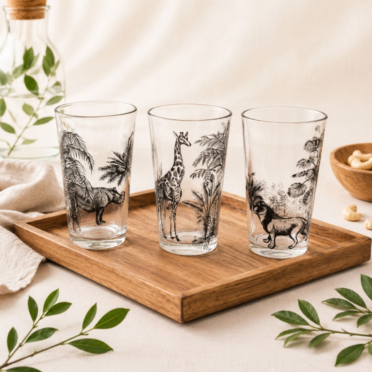 Lot de 6 verres, SAVANA