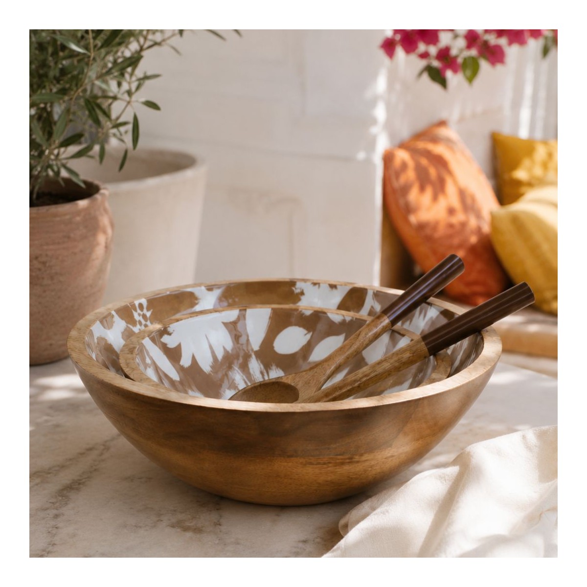 Set de 2 saladiers + couverts, HANAE