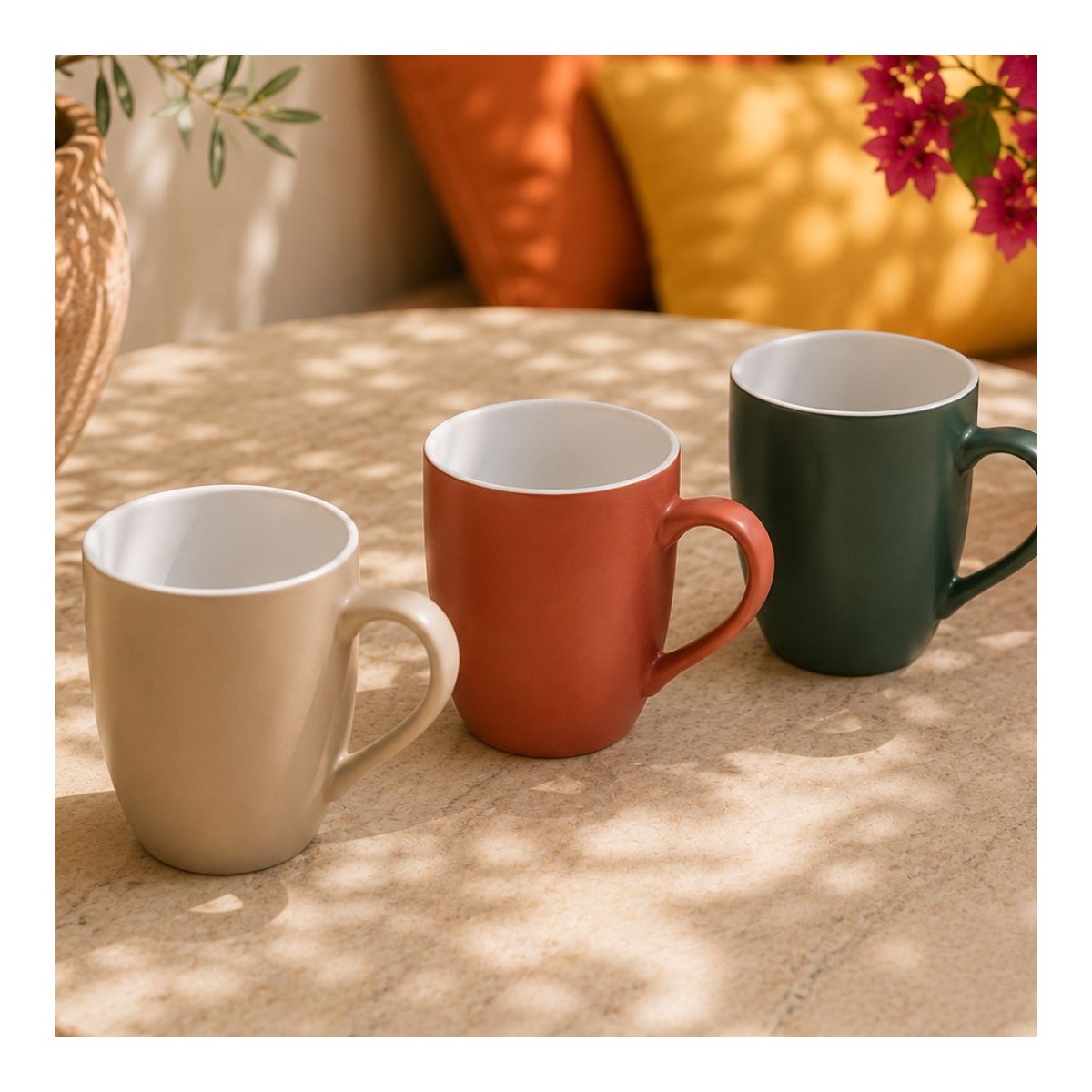 Lot de 6 mugs, HANAE
