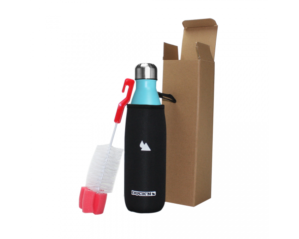 ECBOUTBC Bouteille Isotherme Bleu Ciel Pastel 500ML, Duck'n ECBOUTBC Bouteille Isotherme Bleu Ciel Pastel 500ML, Duck'n