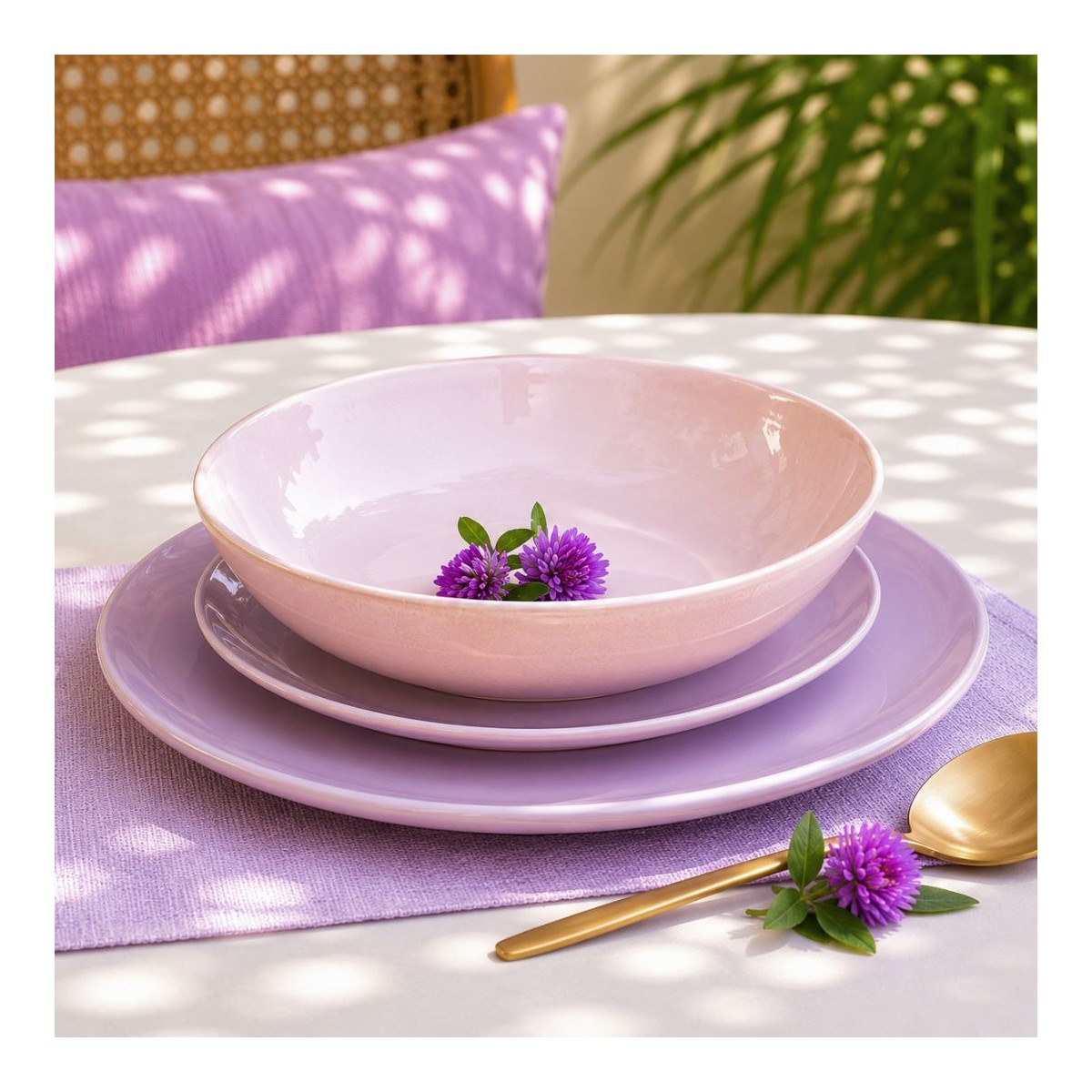 Lot de 6 assiettes creuses, TERRA