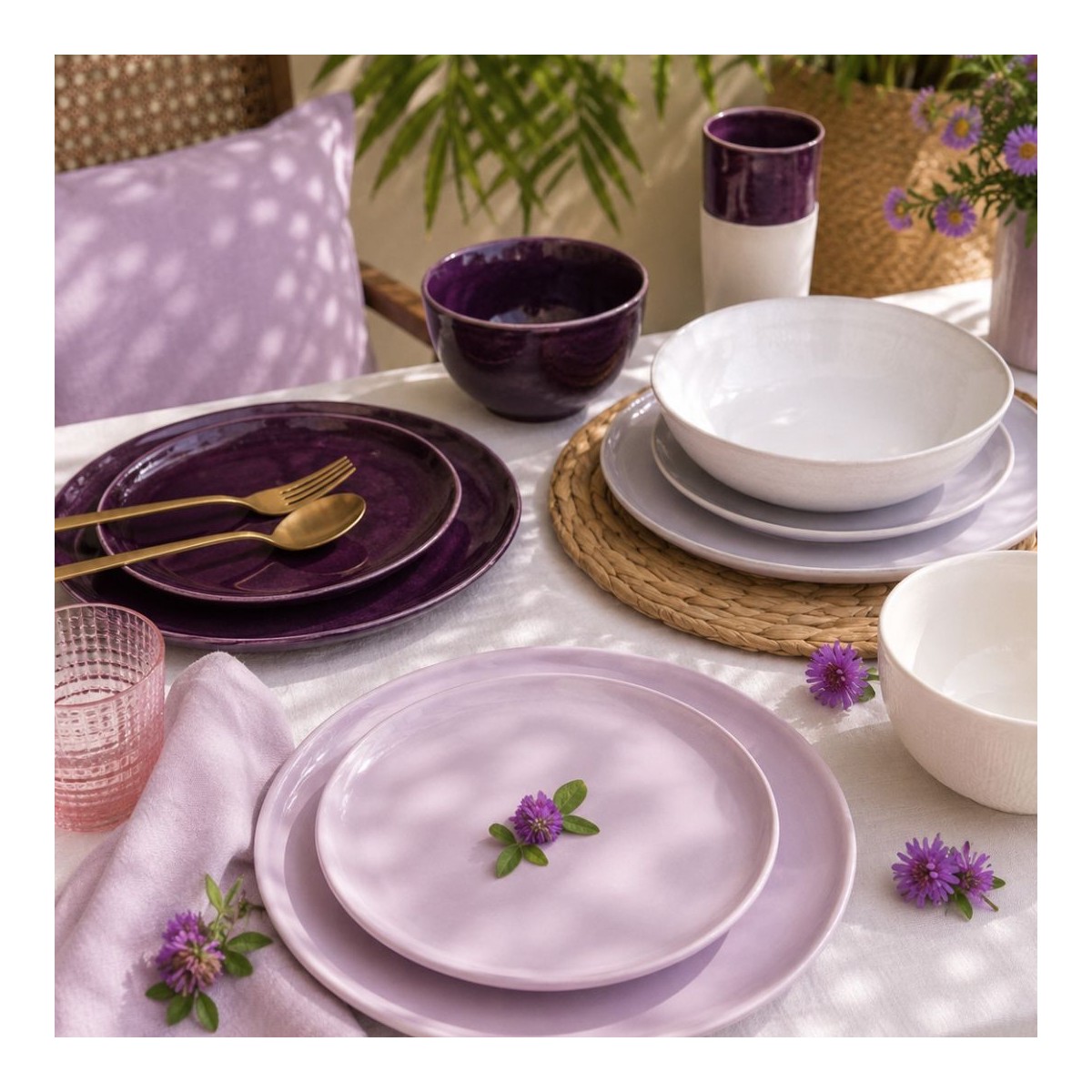 Lot de 6 assiettes à dessert, TERRA
