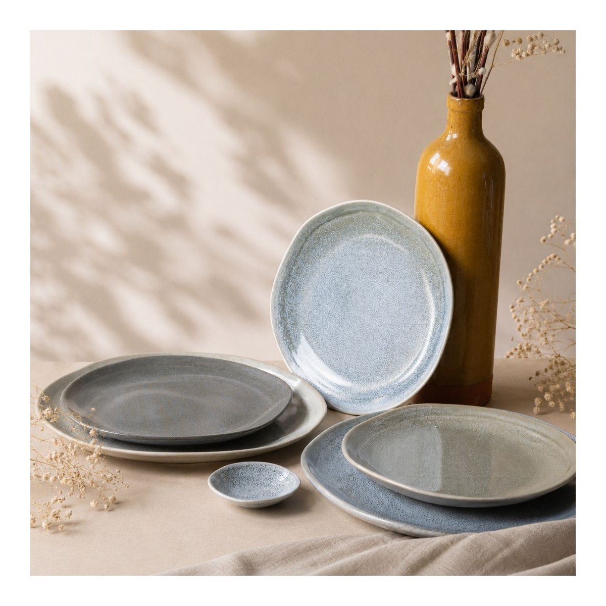 Lot de 6 assiettes à dessert, ZAO