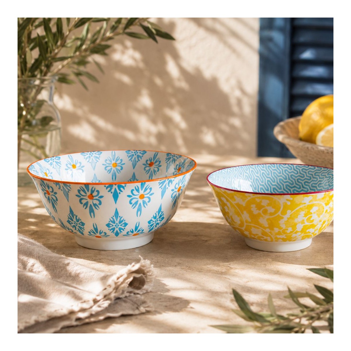Lot de 6 grands bols design 1, SABAE