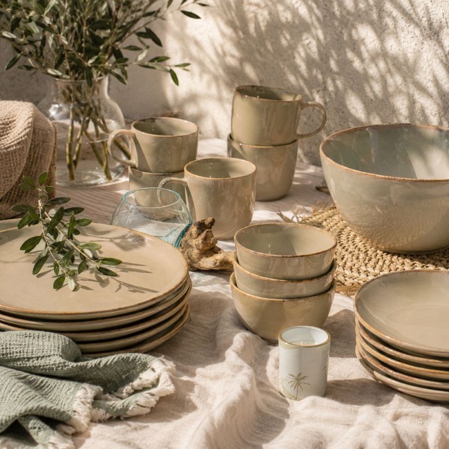 Lot de 6 petites assiettes, DUNE