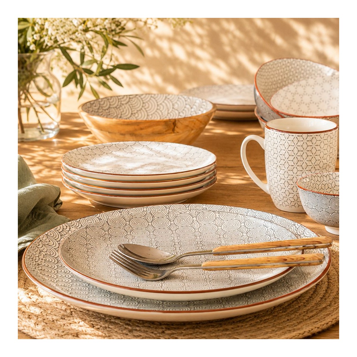 Lot de 6 petites assiettes à dessert, SLOW