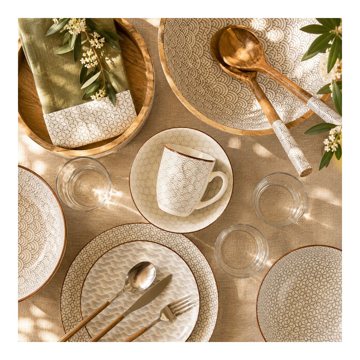 Lot de 6 petites assiettes à dessert, SLOW