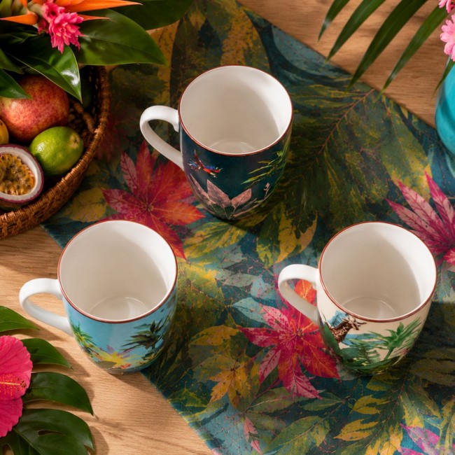 Lot de 6 mugs, BORNEO
