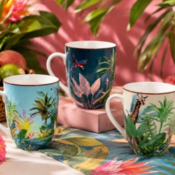 Lot de 6 mugs, BORNEO
