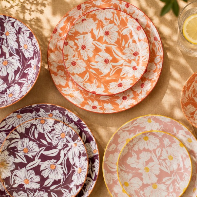 Lot de 6 petites assiettes, OPHELIA