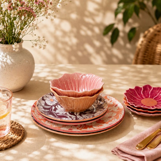 Lot de 6 petites assiettes, OPHELIA