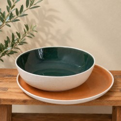 Grand saladier vert, CORALIA