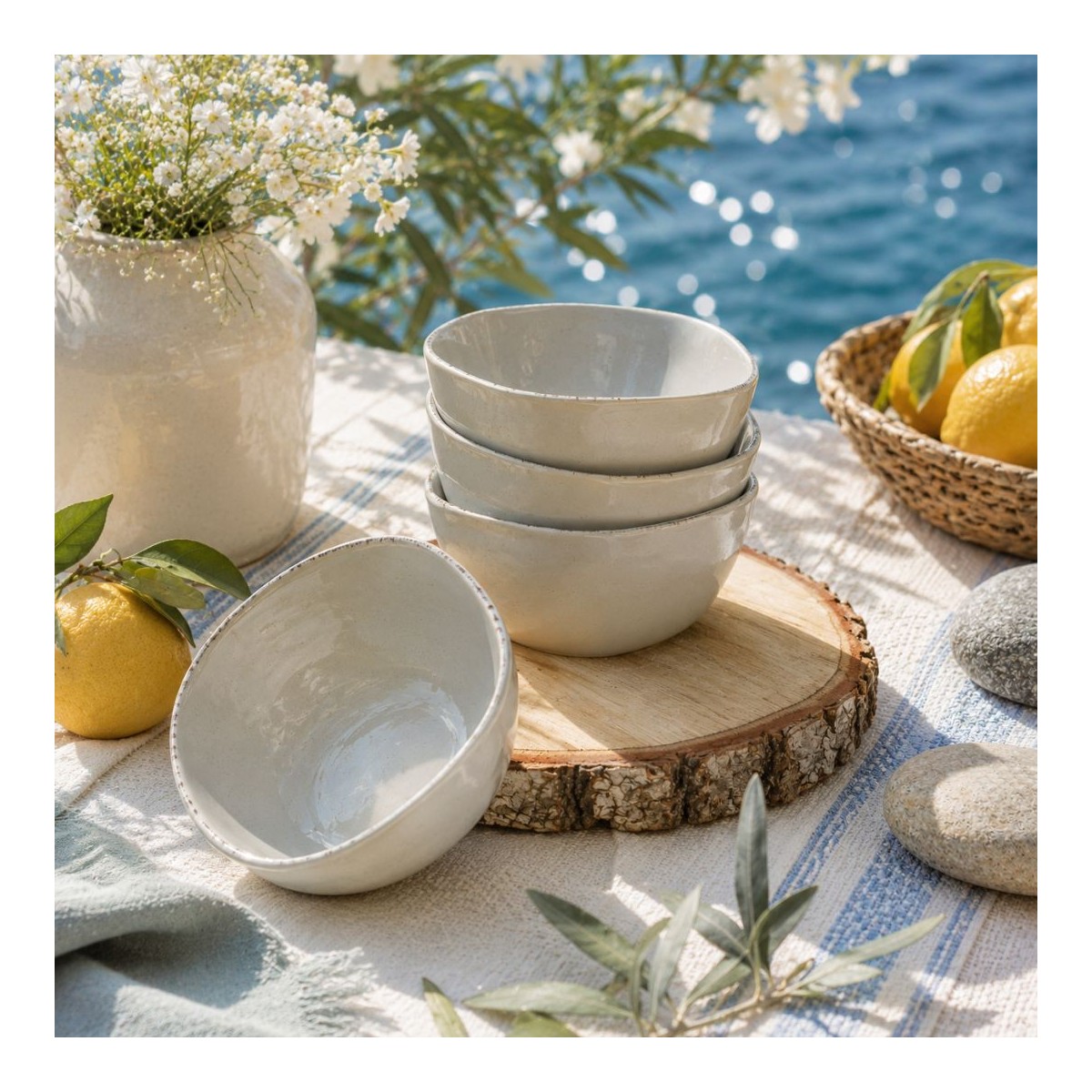 Lot de 6 petits bols, GALET