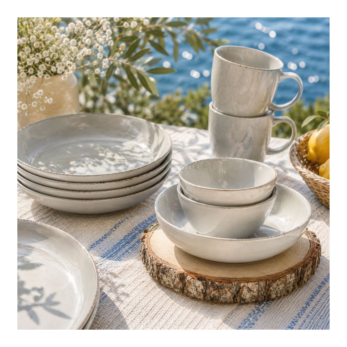 Lot de 6 mugs, GALET