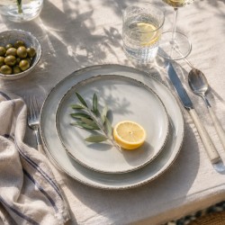 Lot de 6 petites assiette, GALET