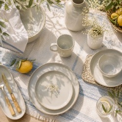 Lot de 6 petites assiette, GALET
