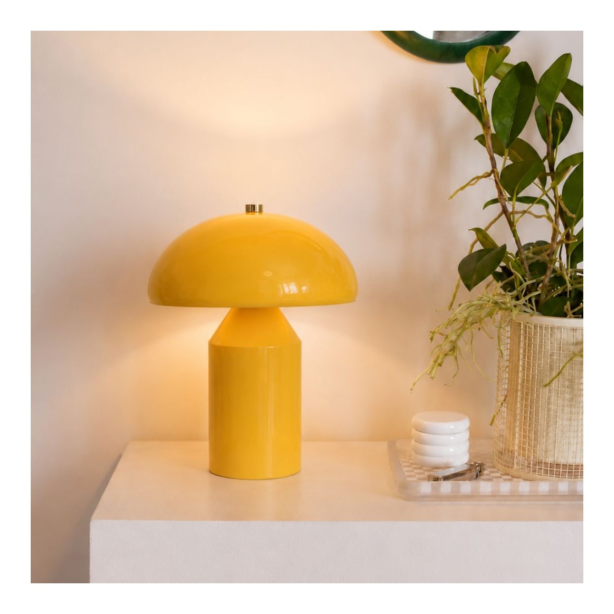 Lampe à poser jaune, LUCI