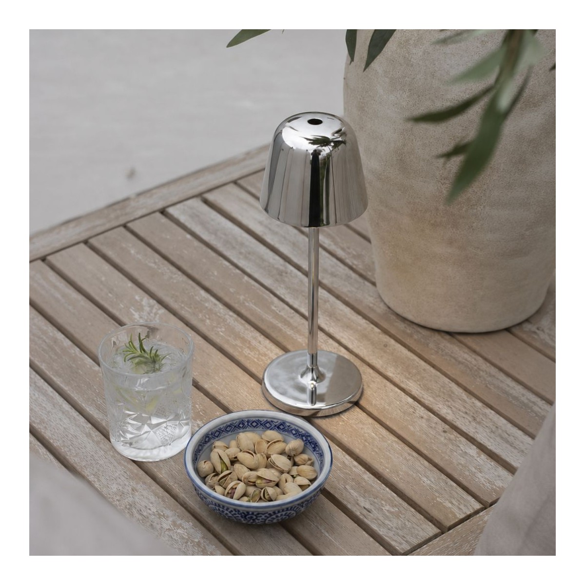 Lampe à poser argent, LUCI
