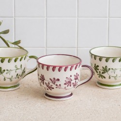Lot de 6 mugs à pieds, TRATTORIA