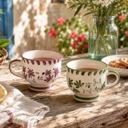 Lot de 6 mugs à pieds, TRATTORIA