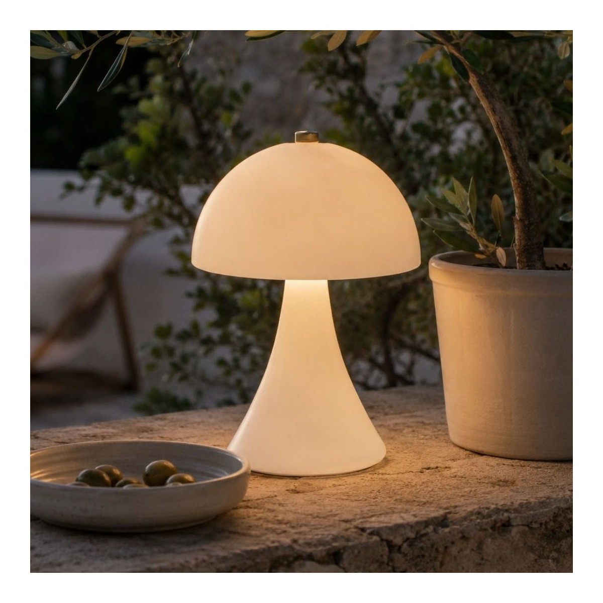 Lampe à poser blanche, LUCI