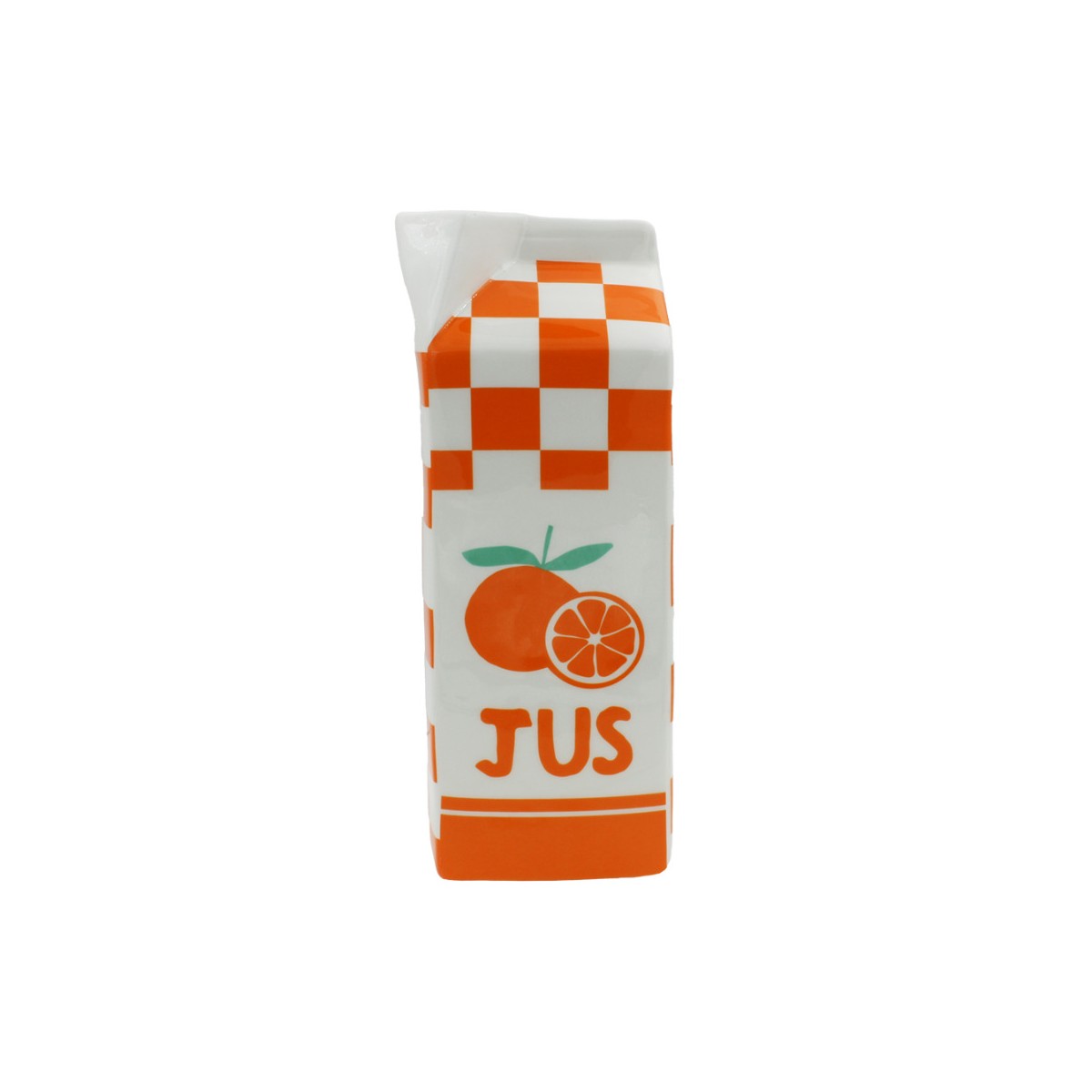Vase brique de jus d'orange, Studio Rosalie