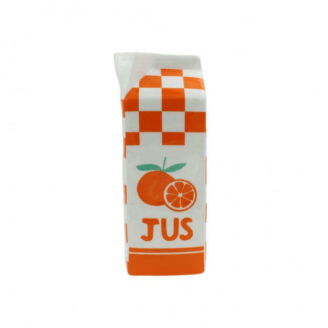 Vase brique de jus d'orange, Studio Rosalie