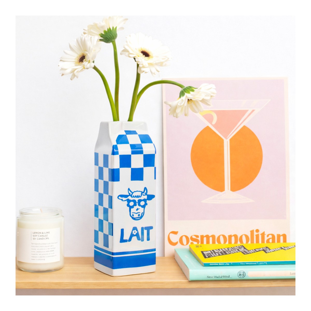Vase brique de lait, Studio Rosalie