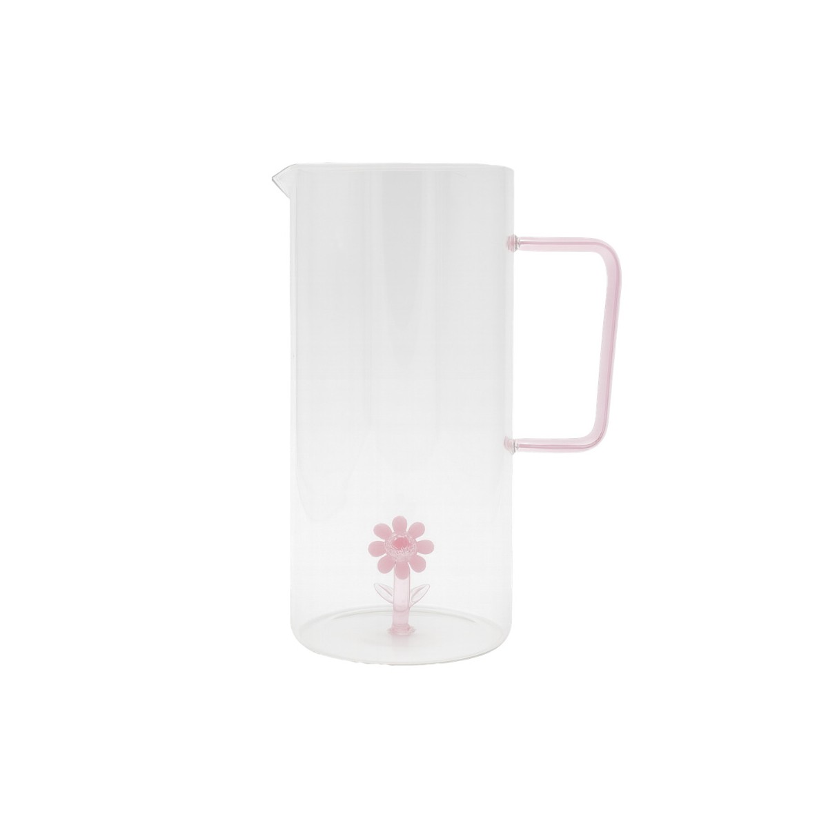 Carafe en verre avec fleur, FLORA
