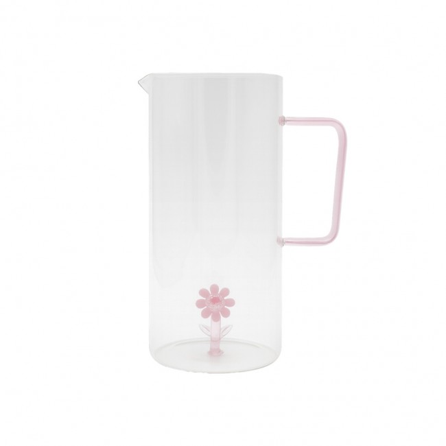 Carafe en verre avec fleur, FLORA