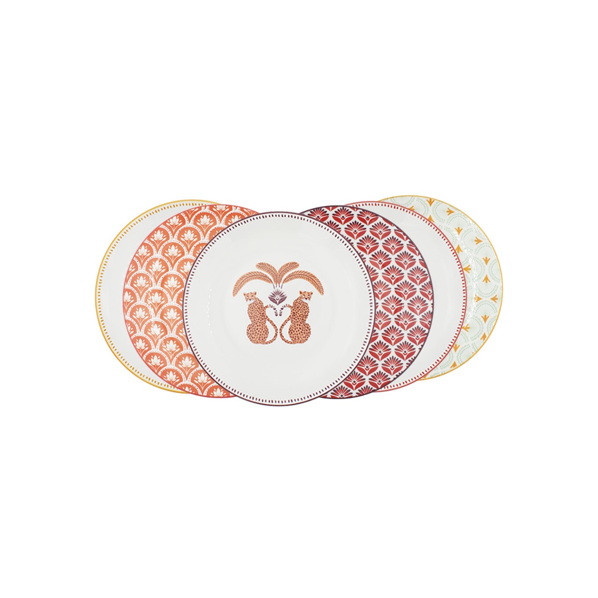 Lot de 6 petites assiettes, ZOELA