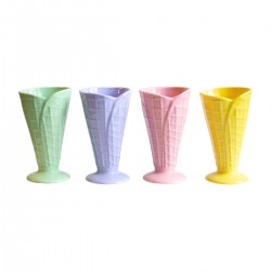 Lot de 4 coupes cône à glaces, GELATERIA