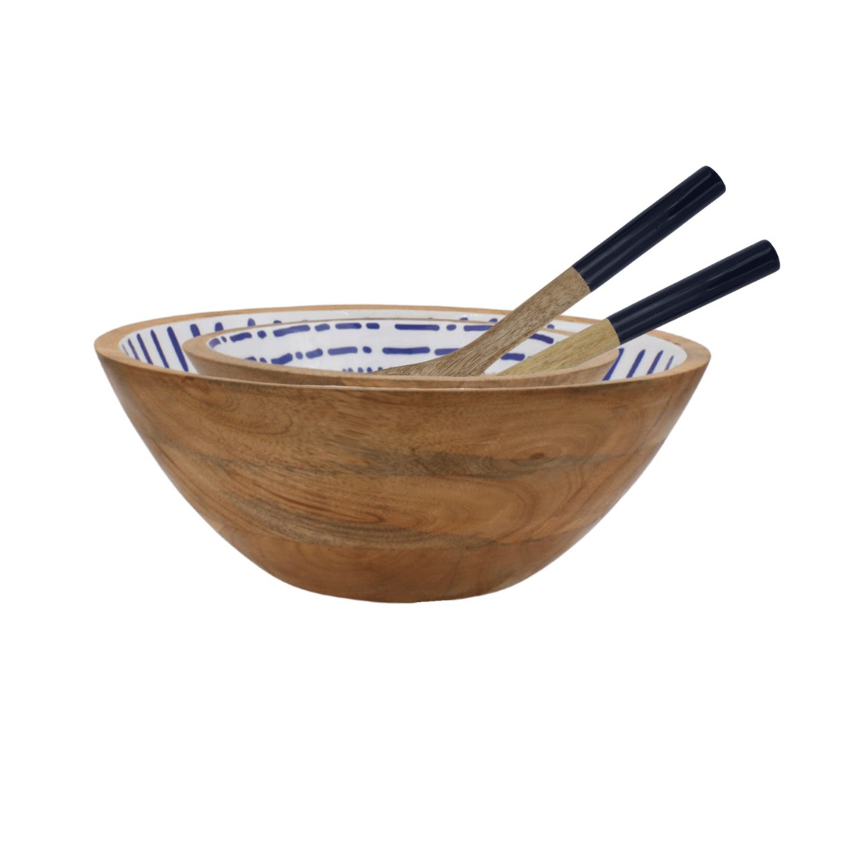 Set de 2 saladiers + couverts, SANTORIN