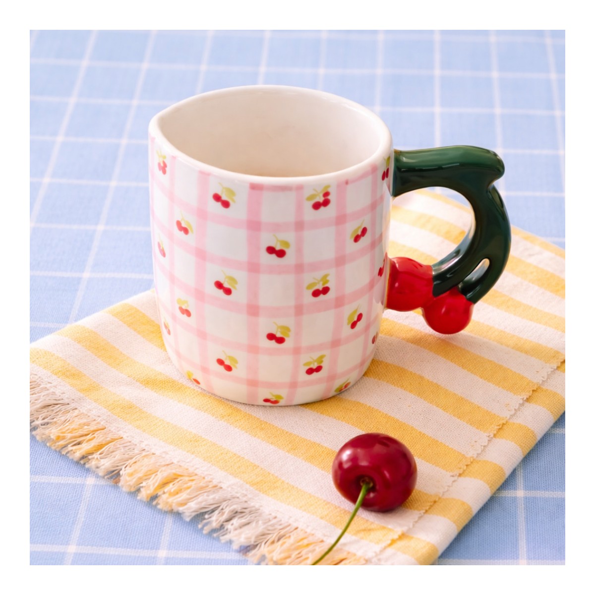 Lot de 4 mugs, Fruits en Folie